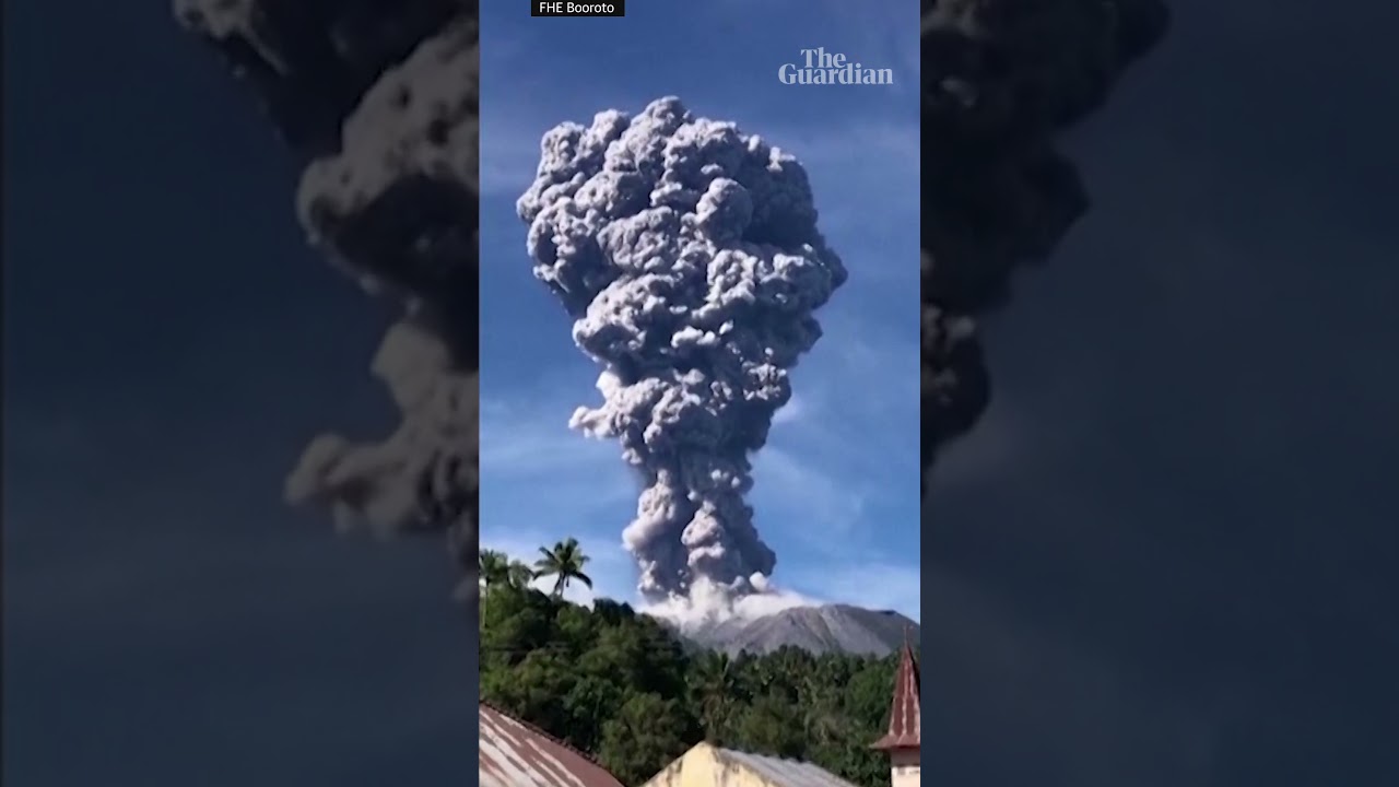 Indonesia's Mount Ibu spews thick ash cloud