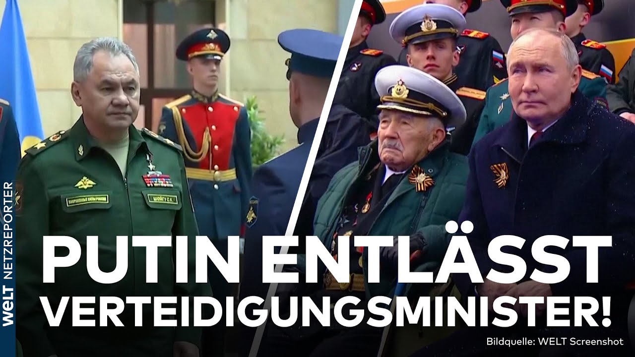 RUSSLAND: Putin feuert Verteidigungsminister Schoigu! Nachfolger ist Zivilist! Stühlerücken im Kreml