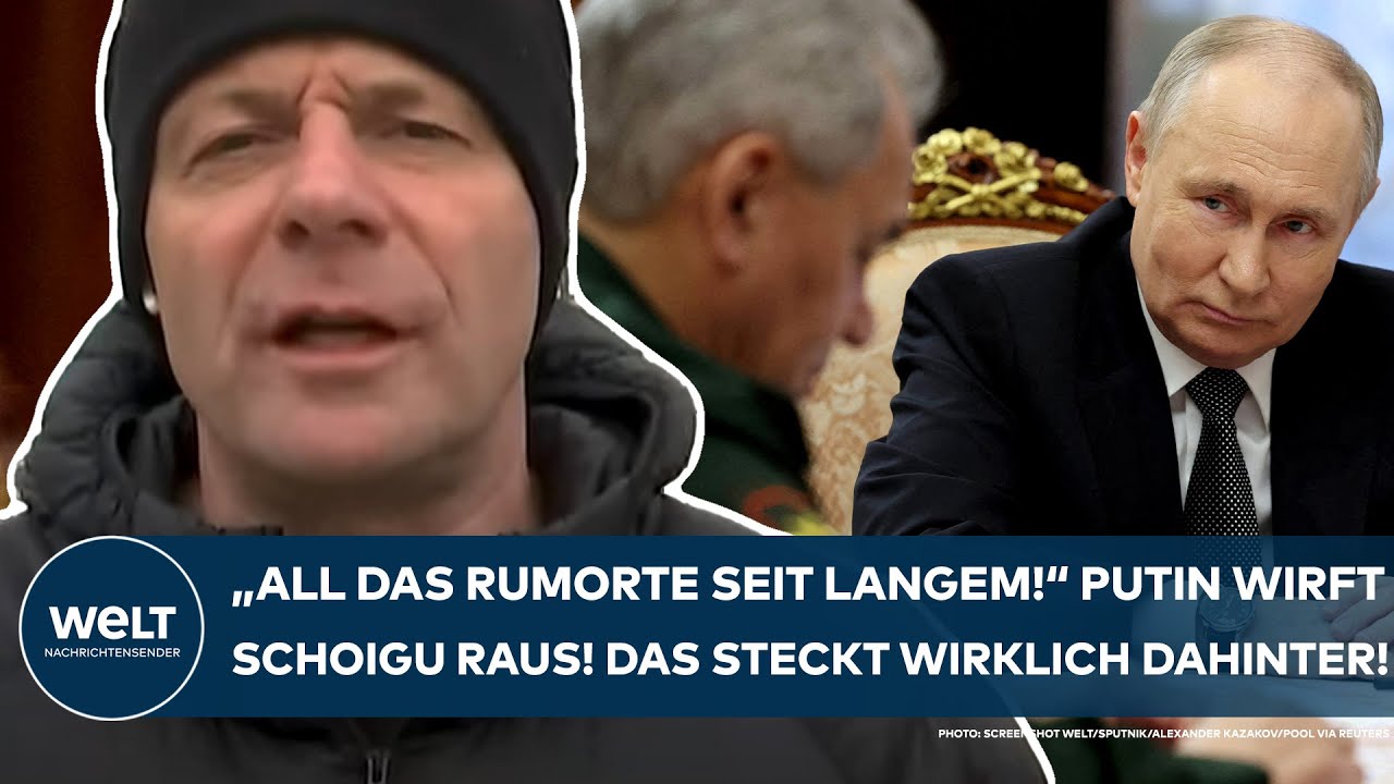 UKRAINE-KRIEG: "All das rumorte seit Langem!" Putin wirft Schoigu raus! Das steckt wirklich dahinter