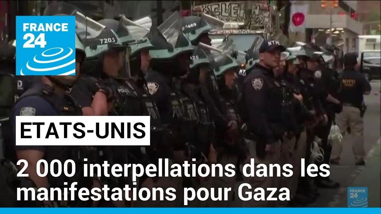 Manifestations pro-palestiniennes : arrestations massives sur les campus américains • FRANCE 24