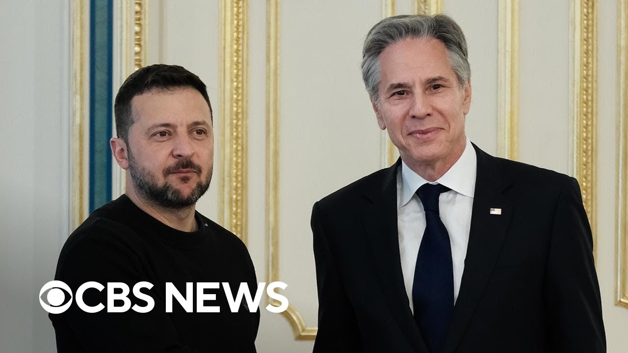 Blinken visits Ukraine, Russia exploiting delay in U.S. military aid