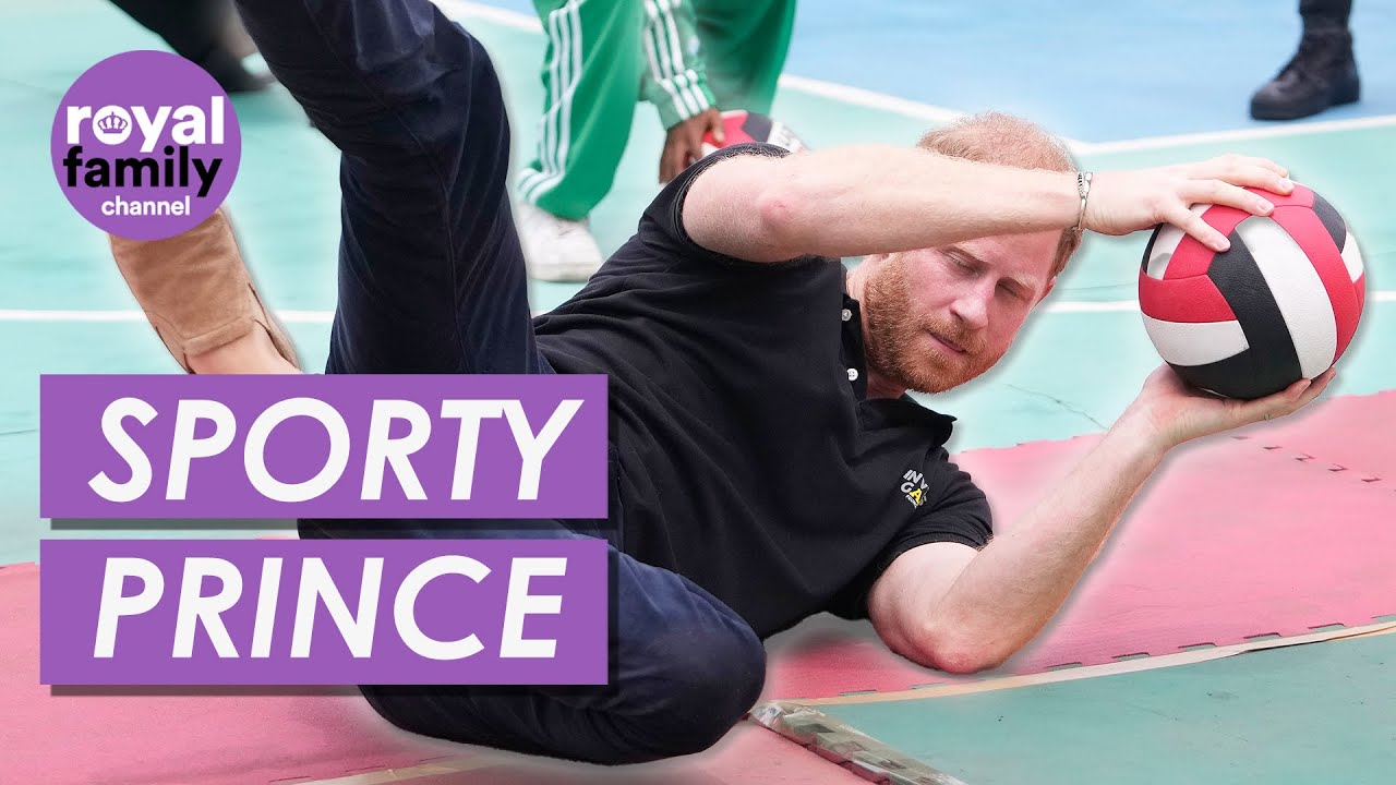 Meghan Markle Watches Athletic Prince Harry Play Sitting Volleyball