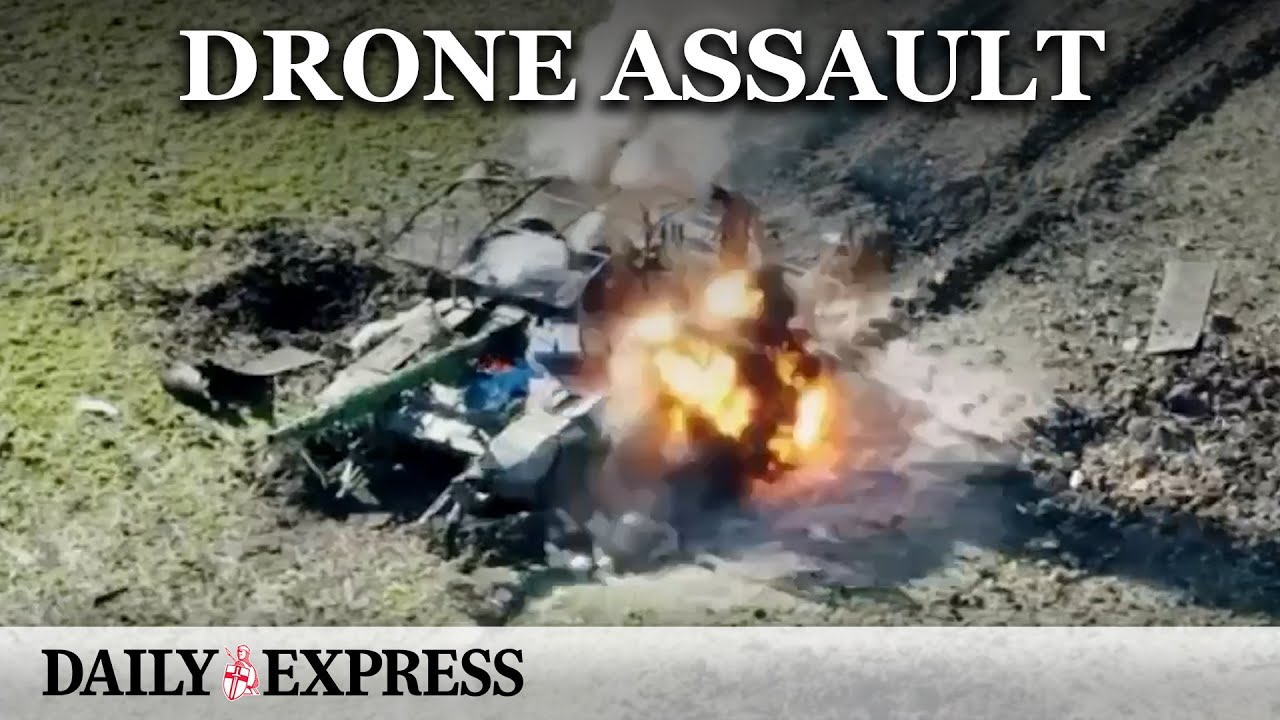 Ukraine war: Attack drones take out multiple Russian tanks