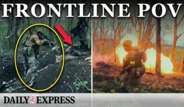 Ukraine war: Explosive first-person footage of raid on Russian trenches near Bakhmut