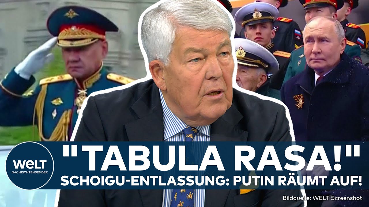 UKRAINE-KRIEG: Putin entlässt Verteidigungsminister! "Nichts Verwerfliches!" Aufräumen im Kreml