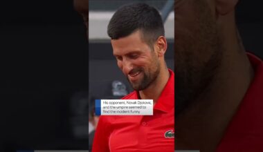 Tennis player's phone goes off at match