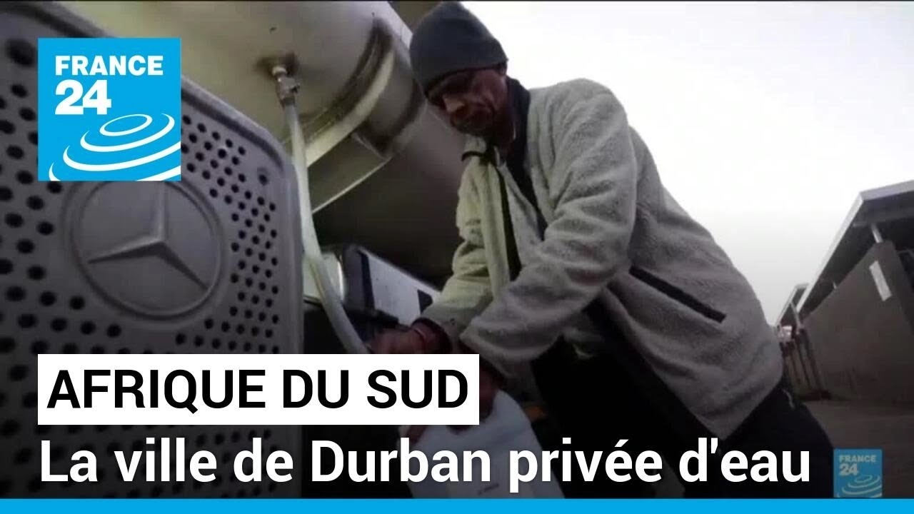 En Afrique du Sud, les habitants de la ville de Durban privés d'eau • FRANCE 24