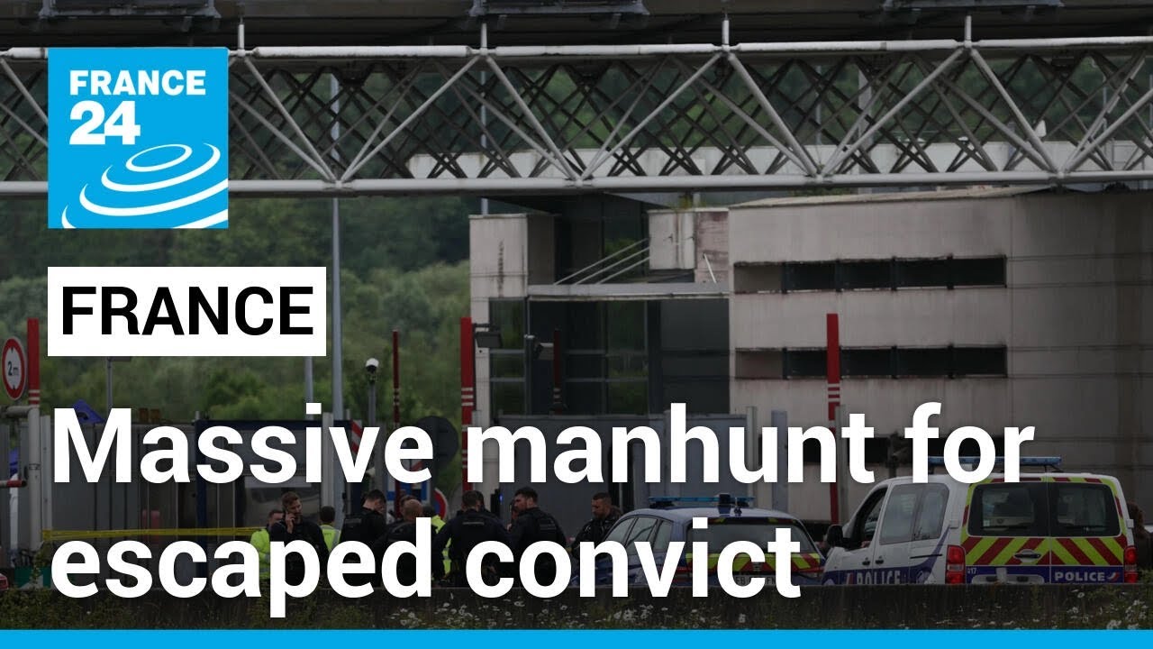 Massive manhunt for escaped convict after French prison officers killed in ambush • FRANCE 24