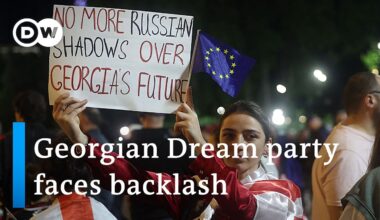 Massive protests in Tbilisi: Thousands march against 'foreign influence bill' | DW News