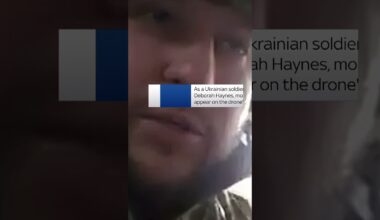 Drone footage inside Ukrainian town that Russia has invaded