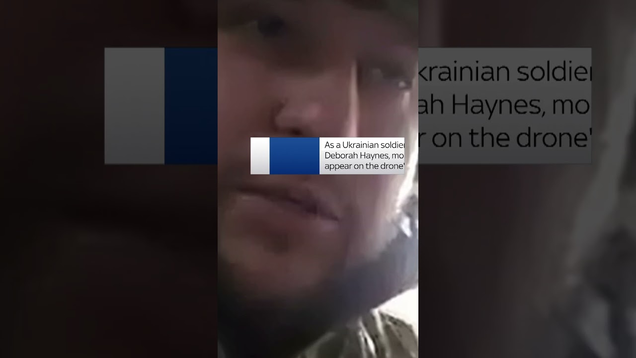 Drone footage inside Ukrainian town that Russia has invaded