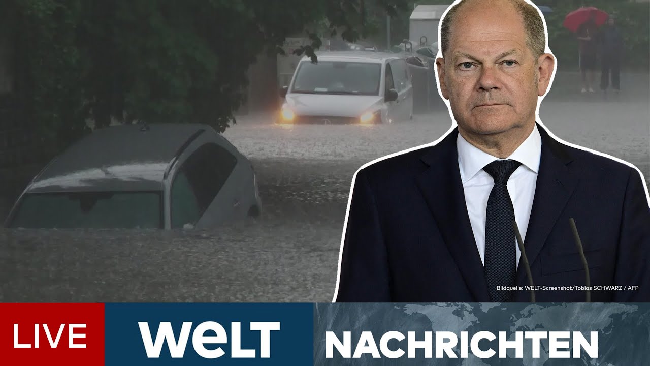 SAARLAND SÄUFT AB: Ausnahmezustand - Nach Dauerregen und Hochwasser Kanzler Scholz erwartet | LIVE