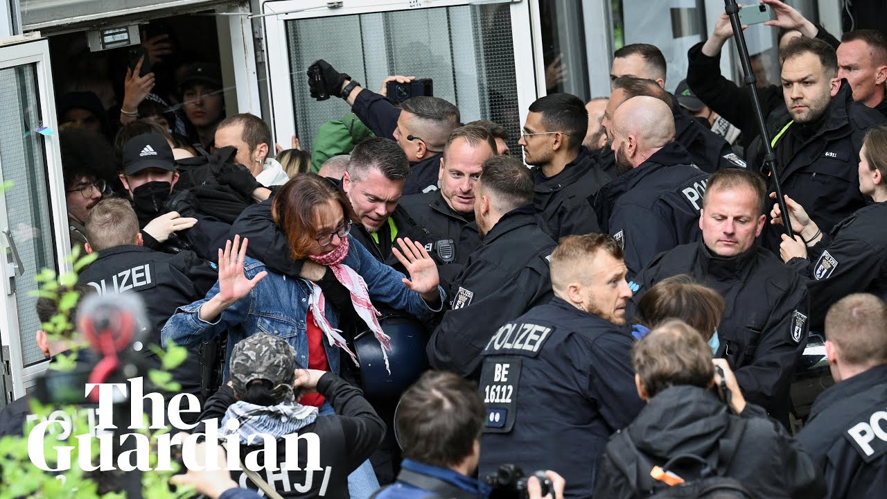 Police drag students from pro-Palestinian protest at Berlin university