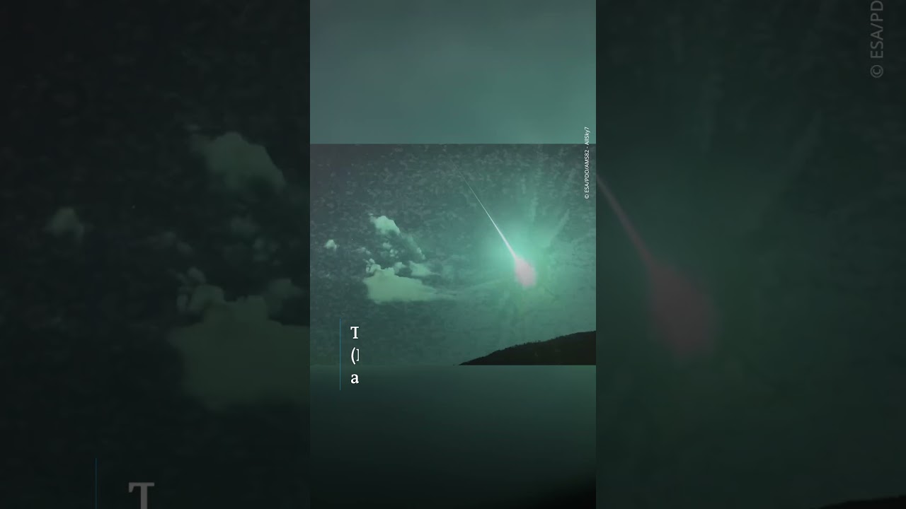 Comet fragment lights up sky over Spain and Portugal | DW Shorts