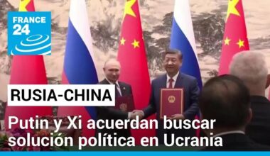 Putin y Xi, de acuerdo con una solución política a la "crisis" en Ucrania • FRANCE 24 Español