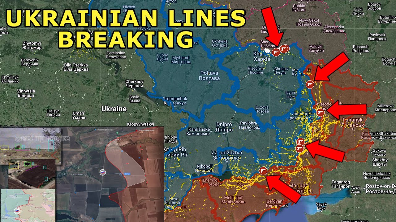 Russian Forces Breaking Ukrainian Lines Across The Front With Numerous Assaults