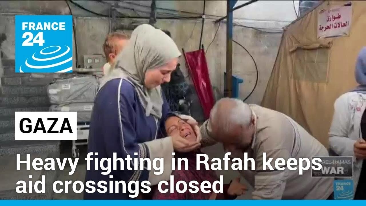 Heavy fighting in Gaza's Rafah keeps aid crossings closed, sends 100,000 civilians fleeing