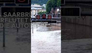 EXTREM-WETTER: Stadtautobahn wird zu Flussbett – Unwetter sorgt für Chaos in Deutschlands Südwesten