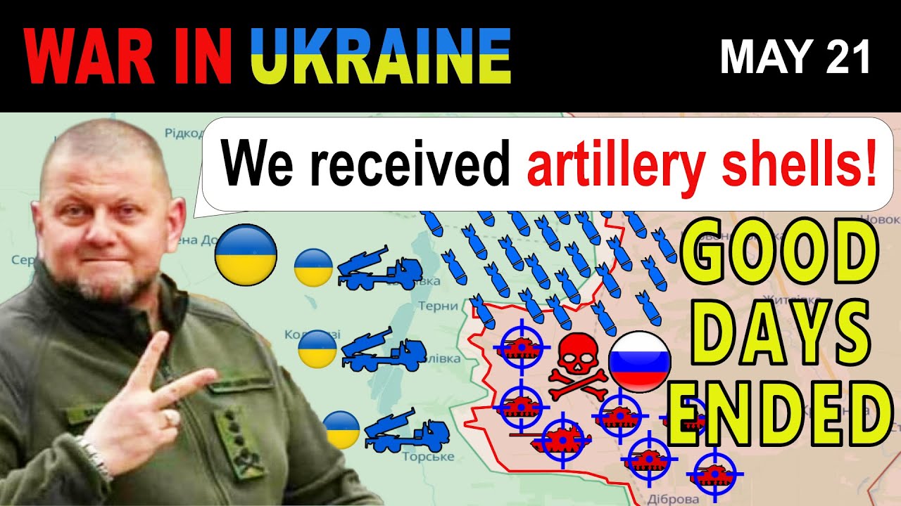 21 May: GAME CHANGER! Russian Tank Assault DEMOLISHED WITH ARTILLERY BARRAGE | War in Ukraine