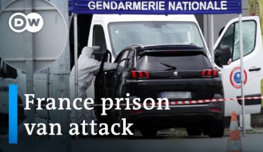 Huge manhunt in France for prisoner after two officers killed in ambush | DW News