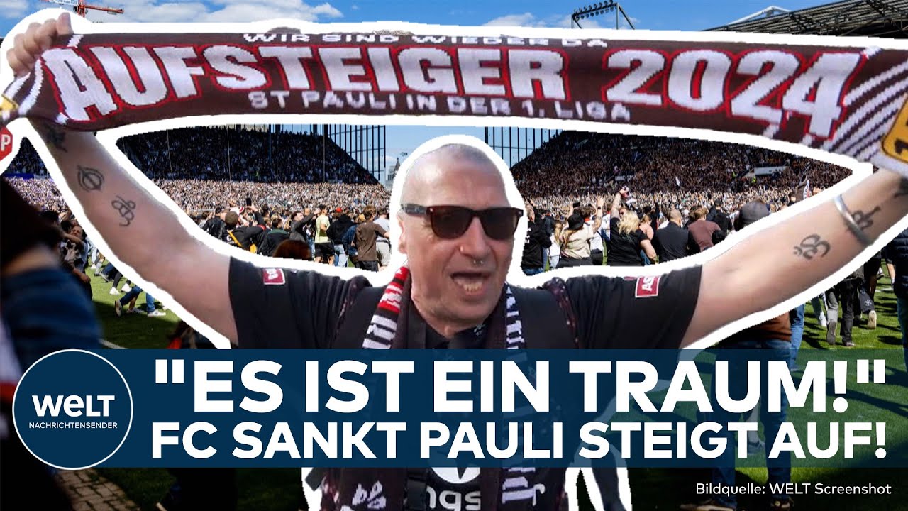 FUßBALL-BUNDESLIGA: Comeback der Kiez-Kicker! St. Pauli steigt auf! Hamburg wieder erstklassig!