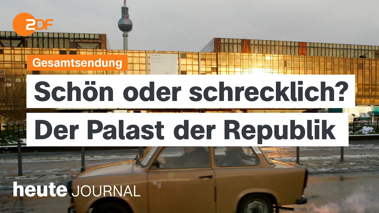 heute journal 18.05.24 Hochwasserlage, Slowakei gespalten, Erinnerung Palast der Republik (english)