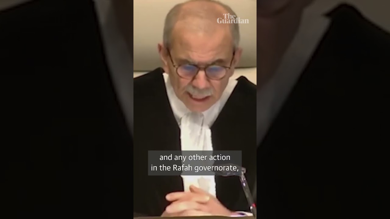 ICJ orders Israel to halt assault of Gaza’s Rafah #gaza #israel #rafah