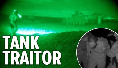 Dramatic footage shows Ukraine 'traitor' stealing tank and defecting to Russia