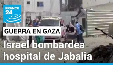 Gaza: evacuación improvisada de pacientes en el hospital de Jabalia tras bombardeo israelí