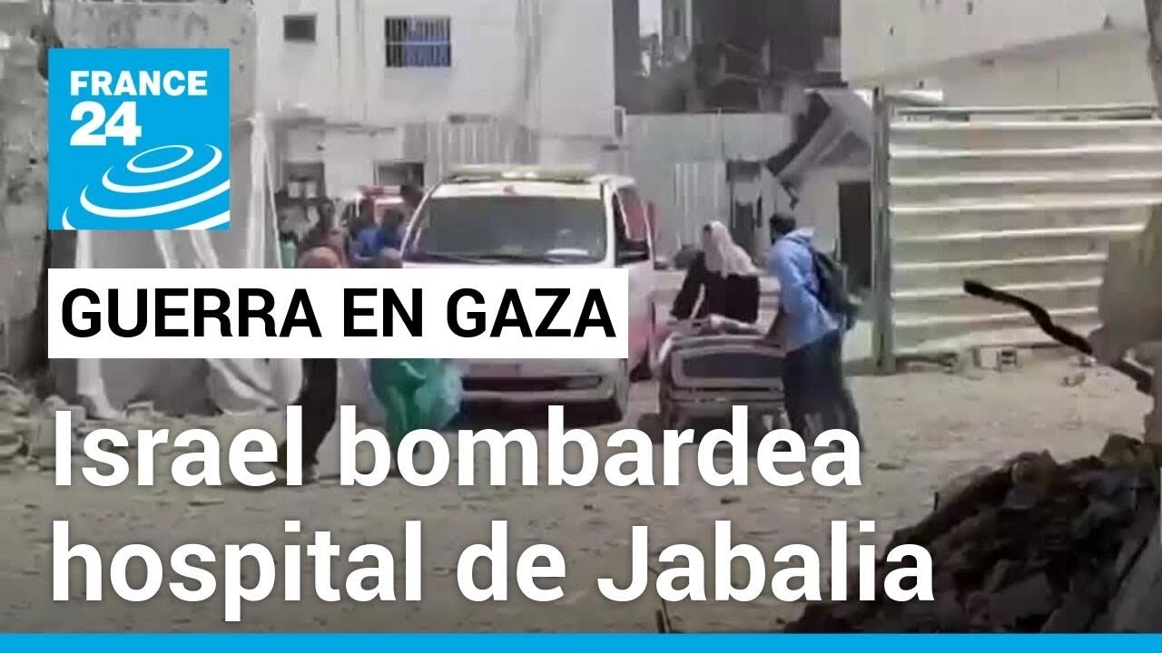 Gaza: evacuación improvisada de pacientes en el hospital de Jabalia tras bombardeo israelí