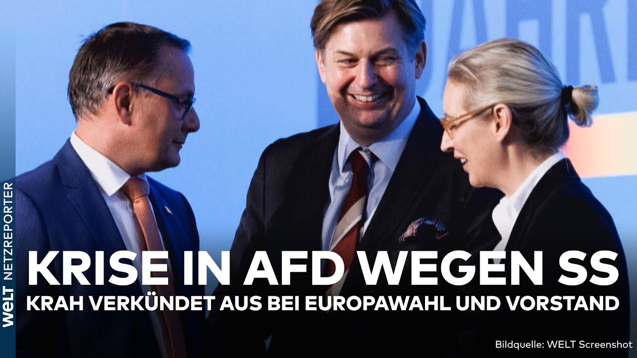 KRISE IN AFD: Äußerung zur SS! Maximilian Krah zieht sich aus Europawahl und Vorstand zurück