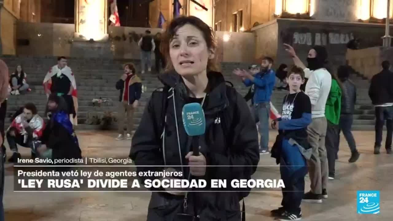 Informe desde Tbisili: protestas tras veto de Zourabichvili a ley de 'agentes extranjeros'