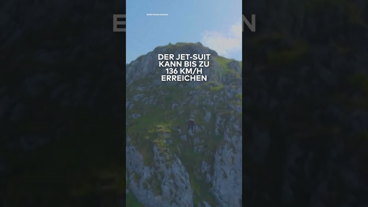BERGRETTUNG: Fliegender Sanitäter! Mit Jet-Suit in zwei Minuten auf dem Gipfel! #shorts