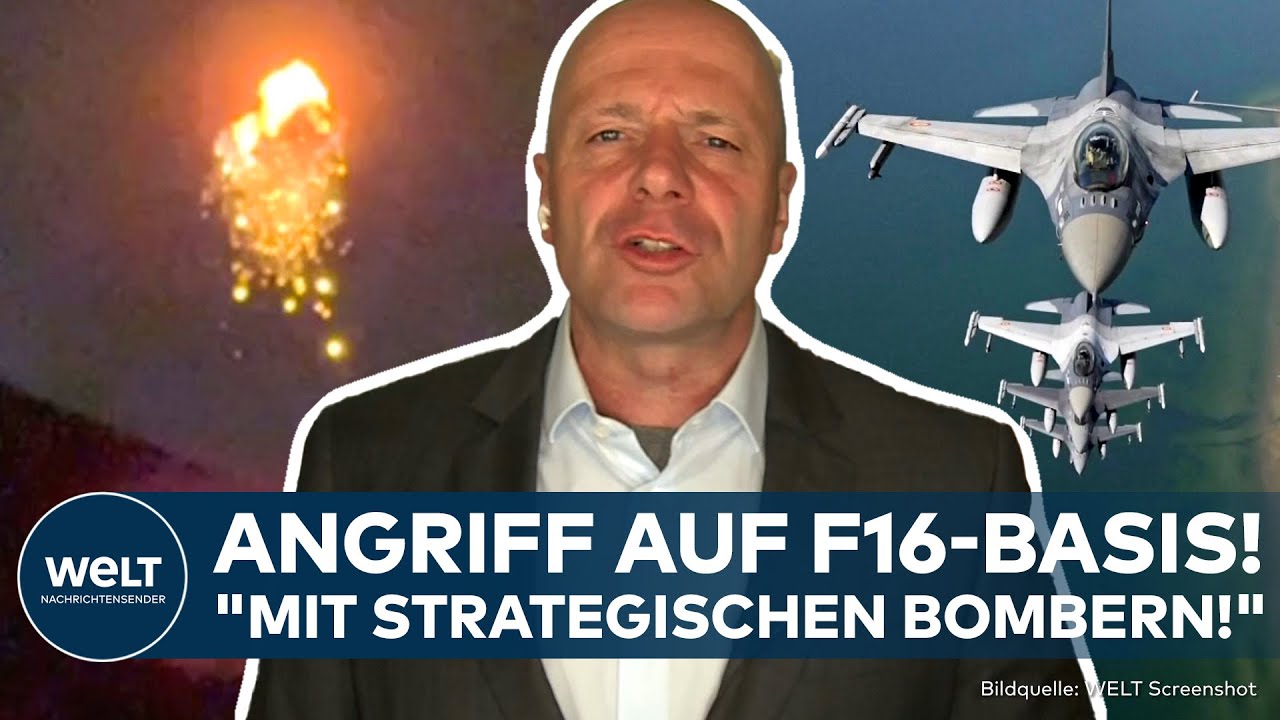PUTINS KRIEG: "Zusammenhang mit F16-Lieferung!" Russland greift ukrainischen Luftwaffenbasis an!