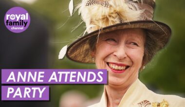 Cheerful Anne Greets Ex-Service Men and Women at Garden Party