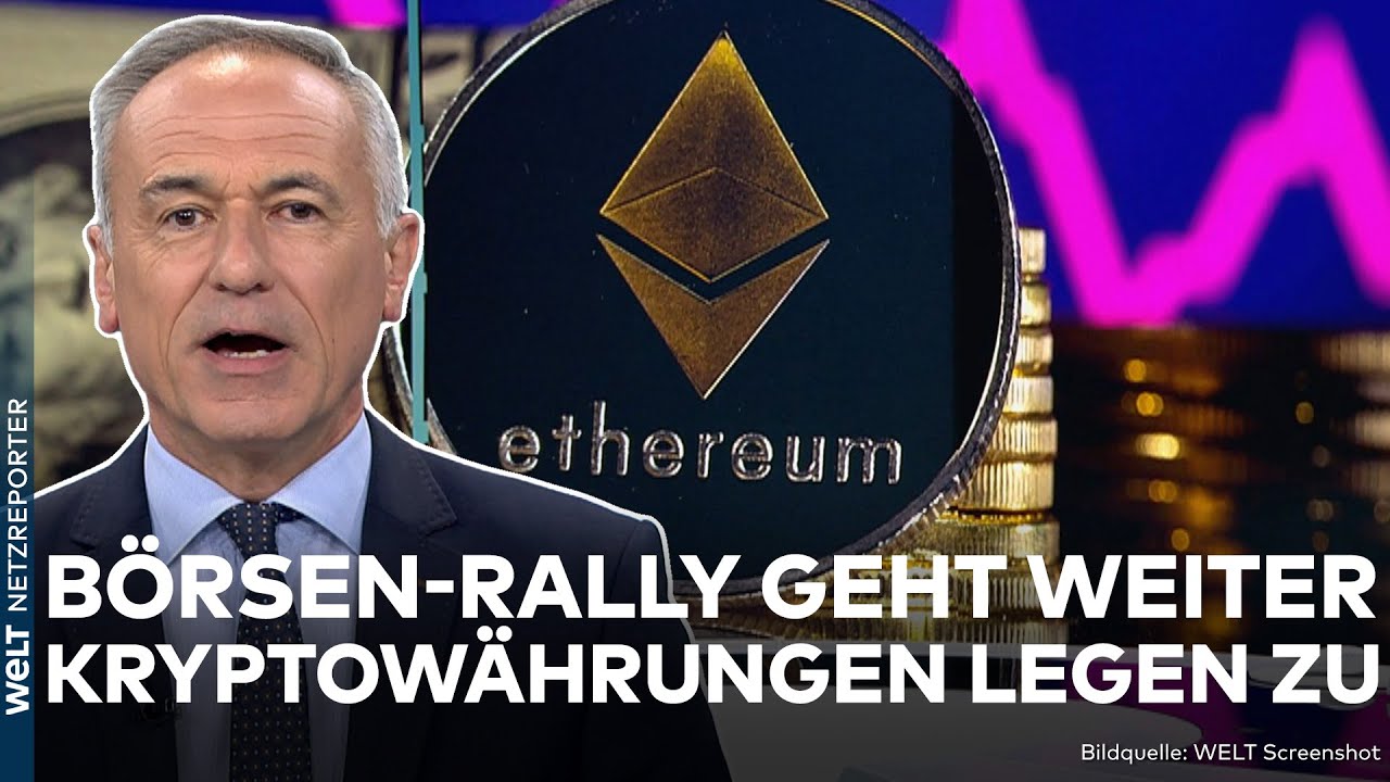 KRYPTOWÄHRUNG: Ethereum zieht an! Digitale Währung legt an Börsen zu - auch Bitcoin steigt