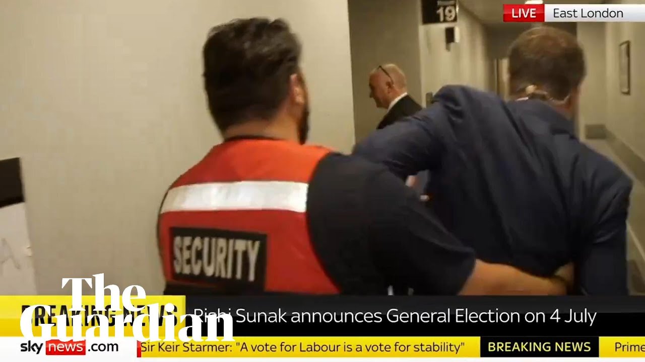 Sky News correspondent forcibly removed from Tory election campaign launch live on air