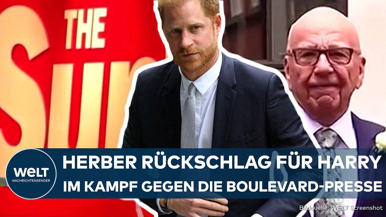 LONDON: Herber Rückschlag für Prinz Harry! Klage gegen Medienmogul Rupert Murdoch abgewiesen