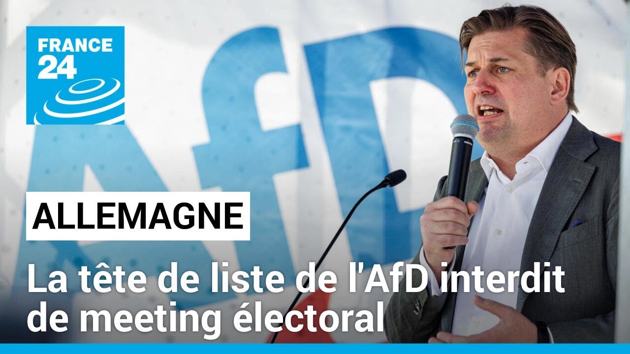 Allemagne : l'AfD sanctionne sa tête de liste aux Européennes • FRANCE 24