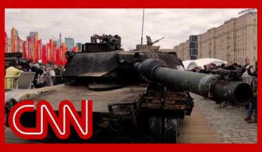 Video shows captured US-supplied tank in Russia’s Red Square
