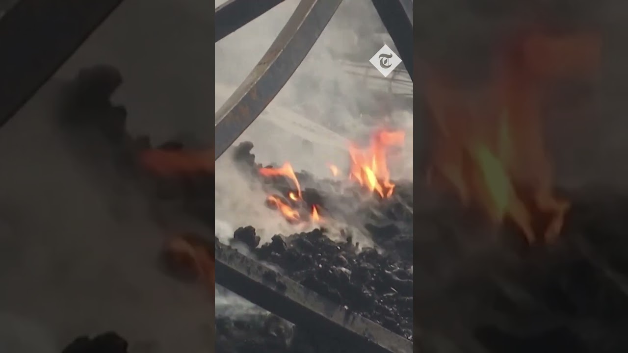 Fire breaks out at Ramallah market in West Bank following Israeli raid
