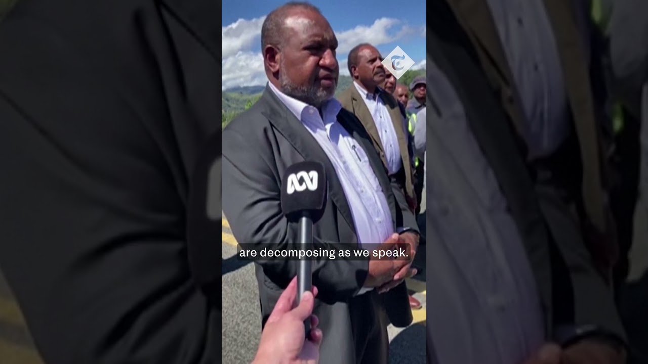 Papua New Guinea PM visits landslide province and mourners