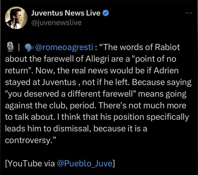 Rabiot at the point of no return