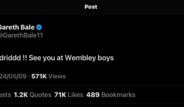 Gareth Bale on X : Hala Madriddd !! See you at Wembley boys