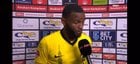 Bizarre incident after NAC Breda game, where captain Cuco Martina has to put an interview on hold to keep team leader John Karelse in check after he assaults colleague