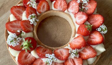 En ce dimanche de fête des mères : Tartes aux fraises