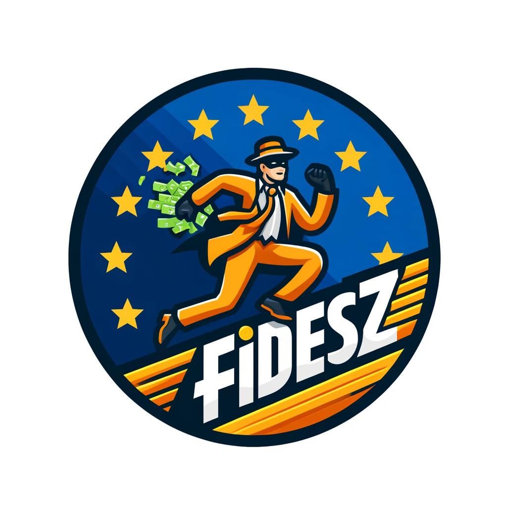 Ha már fizettem a ChatGPT-ért mi másra is használhatnám, generáltam egy új Fidesz logo-t vele ami azt ábrázolja, hogy a Fidesz a szegényeknek pénzt hoz méghozzá futva, elegáns öltözékben Ő az F-ember.