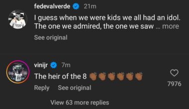 I guess this confirms Valverde is getting the number 8. Probably the best choice to inherit it from Kroos.