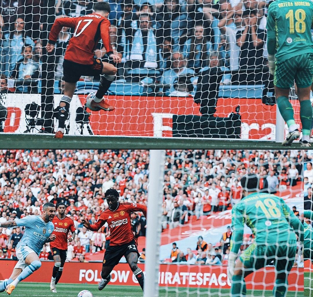 Manchester United are the first side to have two teenagers score for them in an FA Cup final.