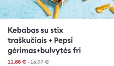 Atsiprašau Bolt, bet jūs pažeidėte visos Lietuvos marozų asociacijos taikytus kainų reglamentus. Kebabas už 17€.